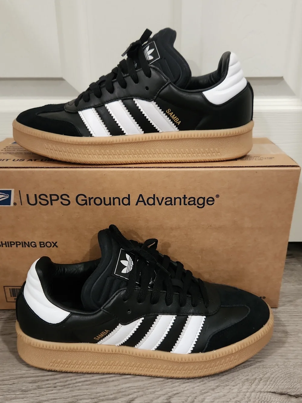 Adidas Samba XLG Core Black Cloud White Gum Mens Size 8.5 (IE1379) New No Box